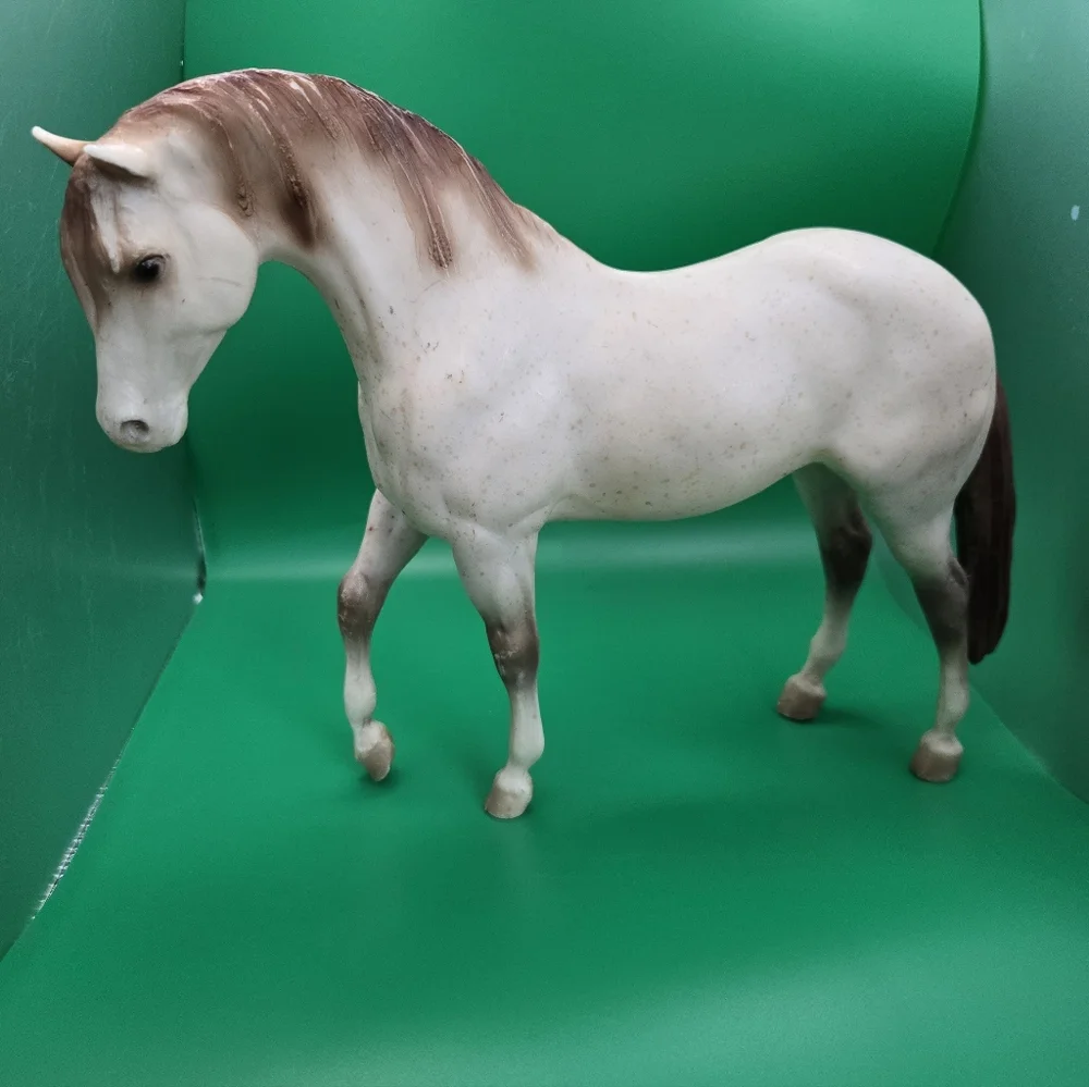 Elegant Cream and Brown Horse Figurine